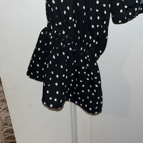 Polka Dot wrap blouse - Picture 6 of 7